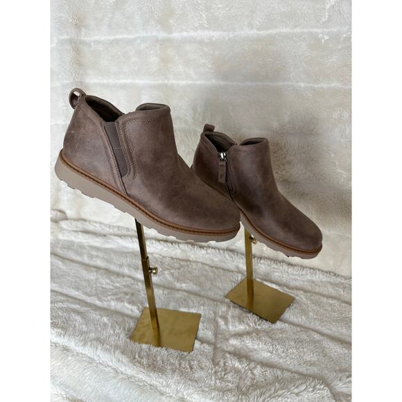 Dr. Scholl's Margo Women's Boots Mocha Taupe Fabric Size 7 Rubber Sole - Picture 1 of 5